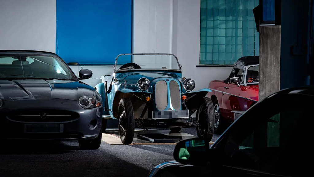 Motor Hub Warwick - MG and Jaguar cars in storage